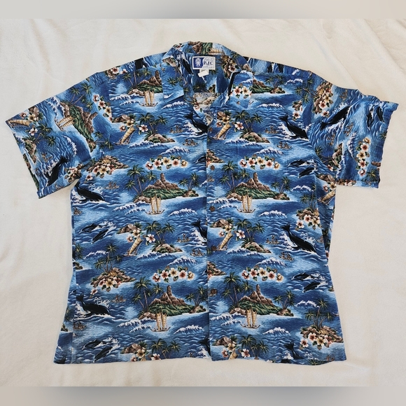 Styled by RJC mens 2xl Hawaiian print short sleeve button-up shirt - Picture 1 of 5